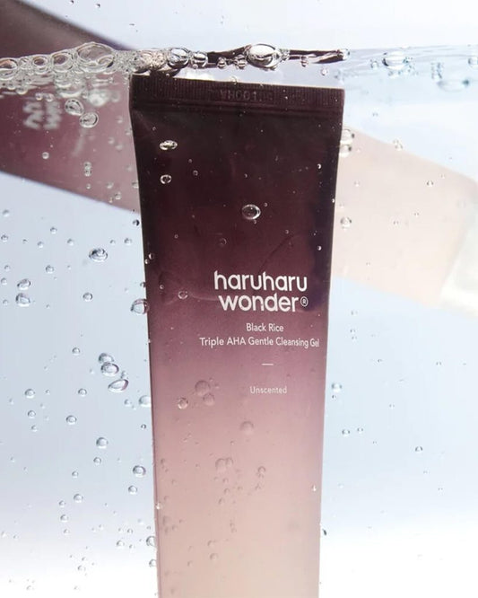 Black Rice Triple AHA Gentle Cleansing Gel 100ml - HaruHaru