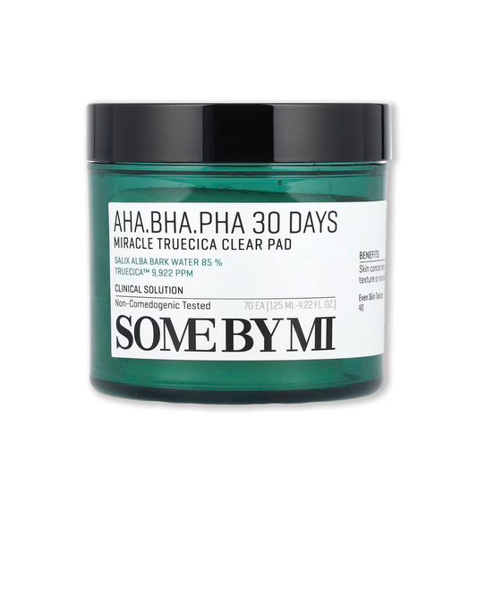 AHA, BHA, PHA 30 Days Miracle Truecica Clear Pad - Some By Mi