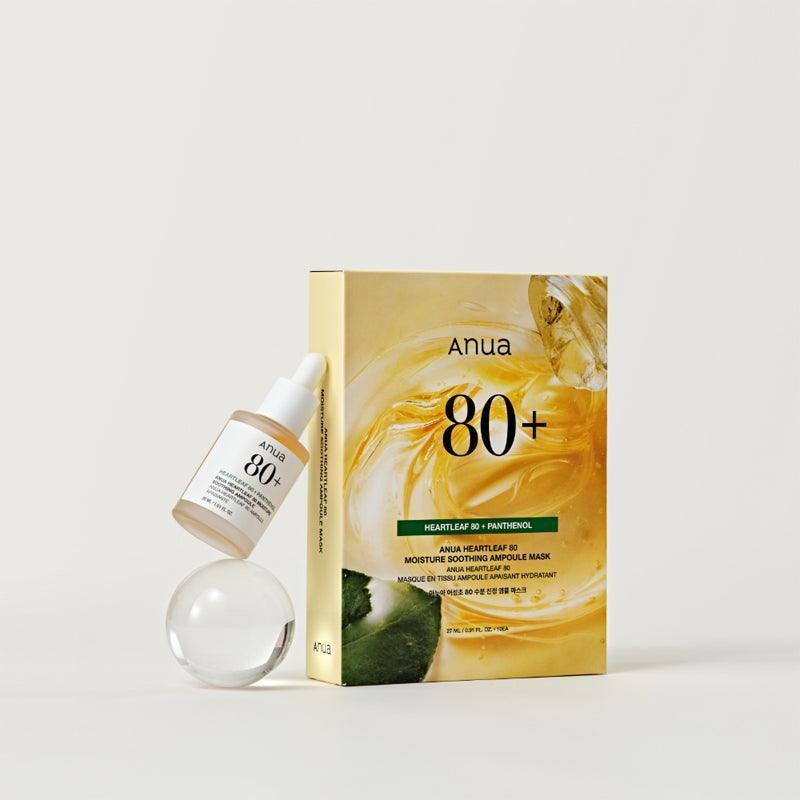 Heartleaf 80 Moisture Soothing Ampoule Mask 27ml - ANUA