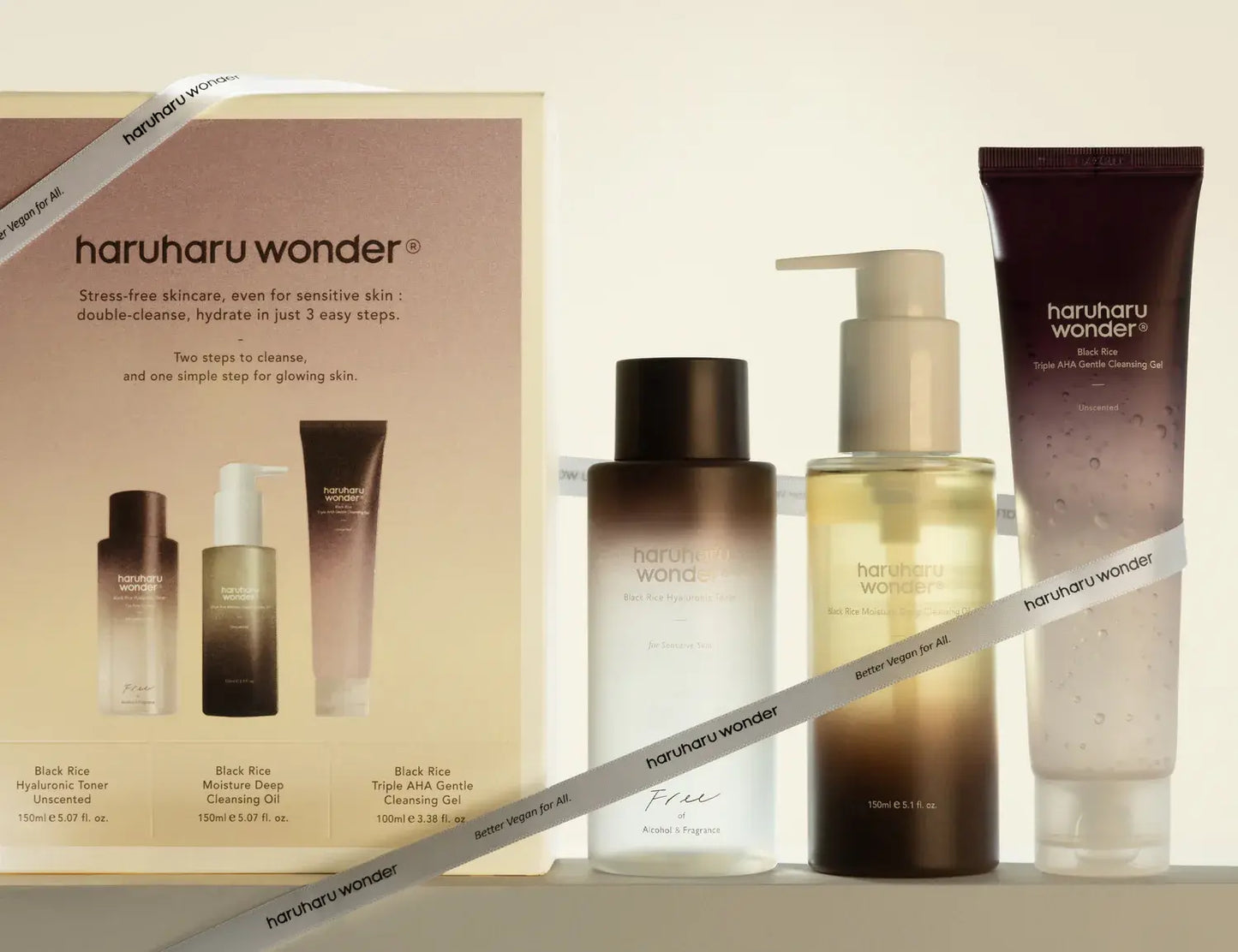Cleanse and Glow Set 3pcs - HaruHaru