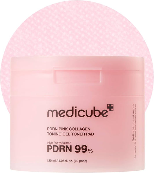 PDRN Pink Collagen Toning Gel Toner Pad 70pcs – Medicube